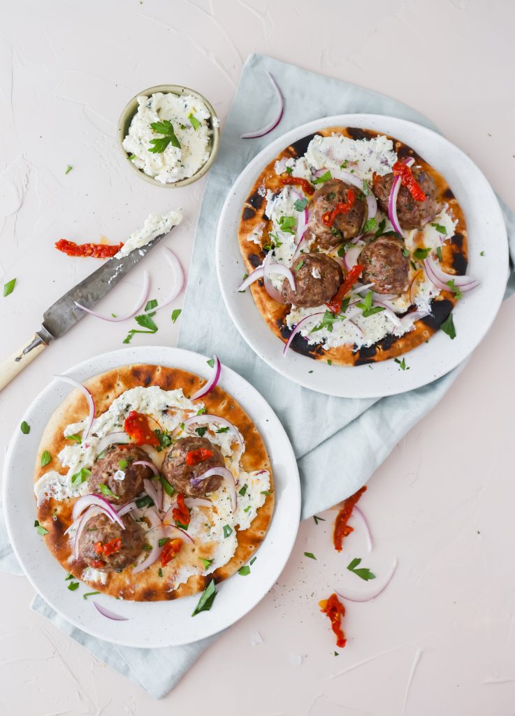 Easy Baked Meatballs With Ricotta & Sun-dried Tomatoes - Howe We Live