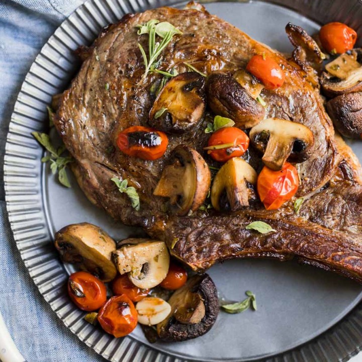 Easy Sheet Pan Steak Dinner In Marsala Wine