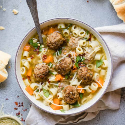 EASY Instant Pot Chicken Meatball Soup (In Under 30 Minutes!)