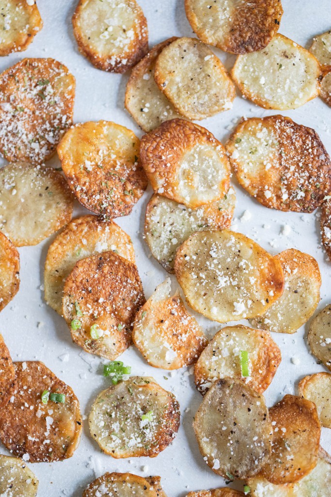 Parmesan Truffle Potato Chips In Air Fryer - Howe We Live