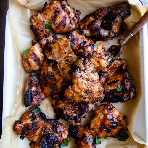 Grilled Boneless Chicken Thighs - Howe We Live