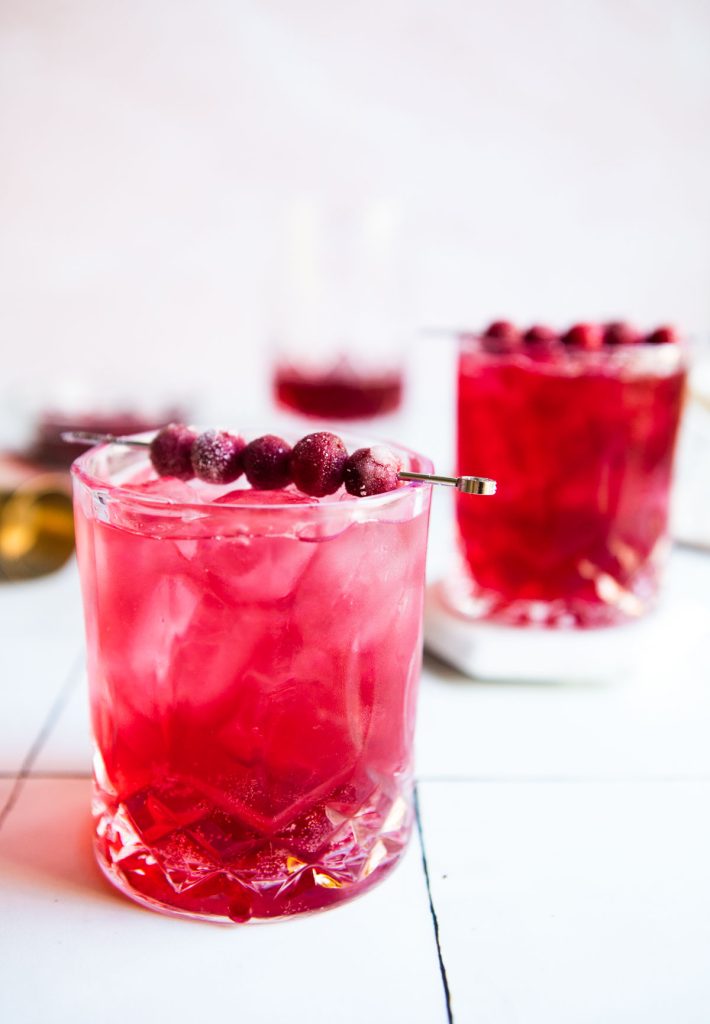 Ginger & Cranberry Gin Cocktail