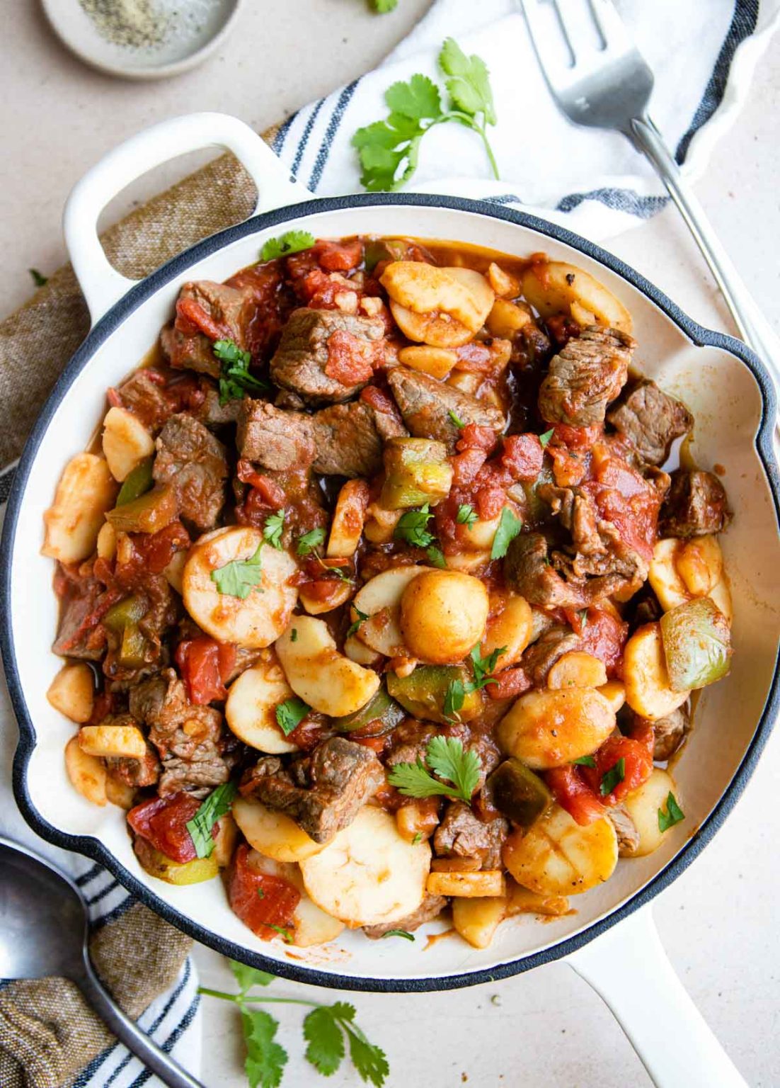 Quick & Easy Steak Picado (with Potatoes)