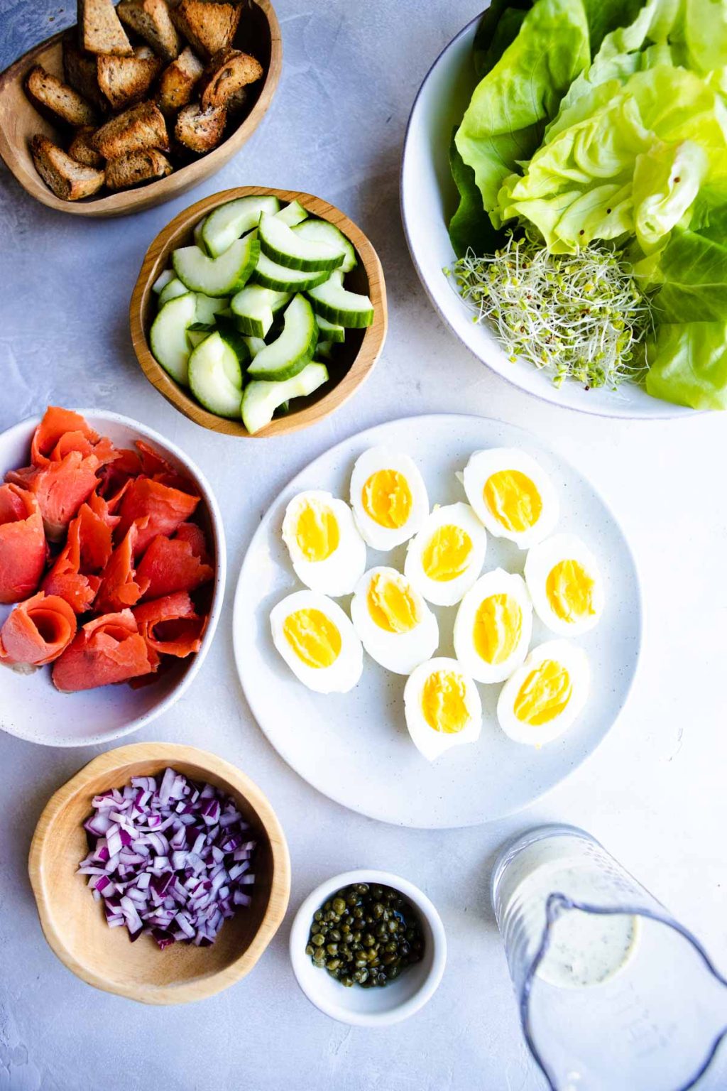 Smoked Salmon Breakfast Salad - Howe We Live