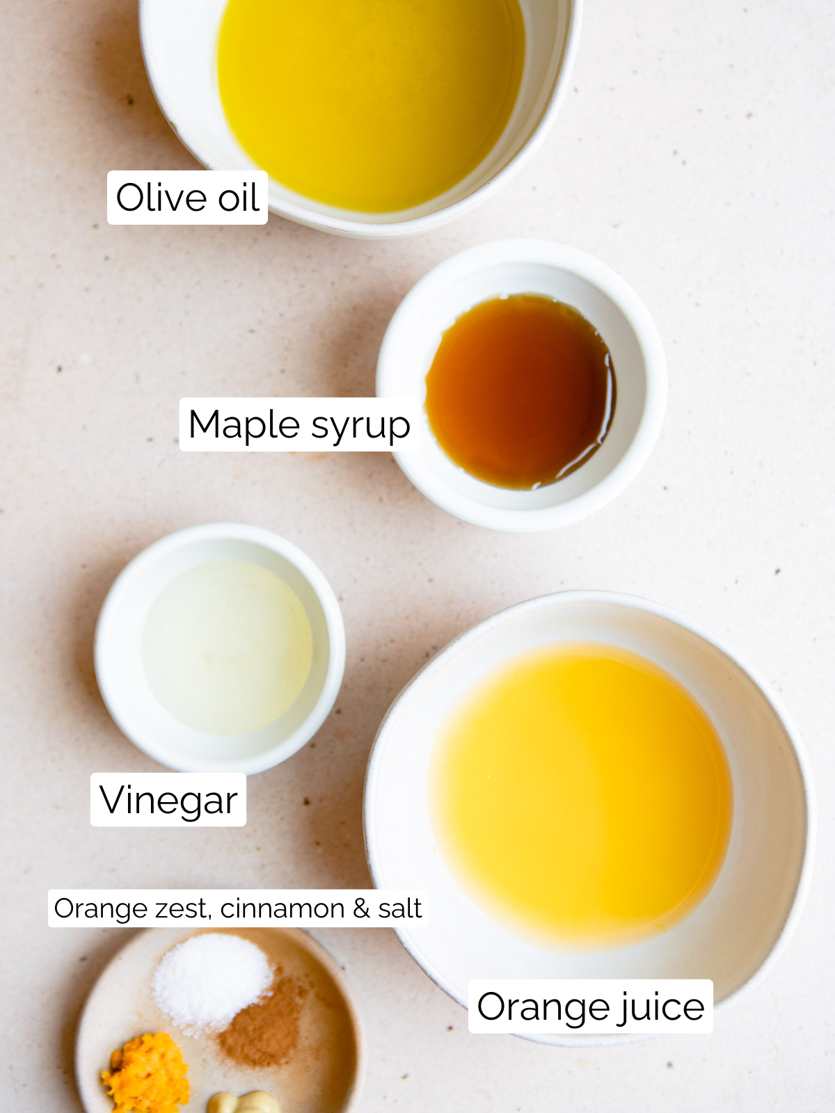 ingredients to make a orange salad dressing